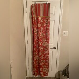 Waverly Red Floral Shower Curtain. Excellent Condition.